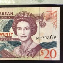 World Banknote Grading EAST CARIBBEAN STATES〔St.Vincent〕《Central Bank》20 Dollars【1994】『PMG Grading Gem Uncirculated 66EPQ』_画像5