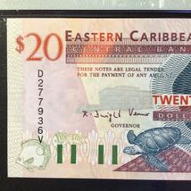 World Banknote Grading EAST CARIBBEAN STATES〔St.Vincent〕《Central Bank》20 Dollars【1994】『PMG Grading Gem Uncirculated 66EPQ』_画像4
