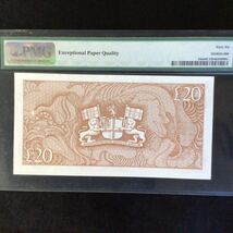World Banknote Grading SAINT HELENA《British Administration》20 Pounds【1986】『PMG Grading Gem Uncirculated 66 EPQ』_画像2