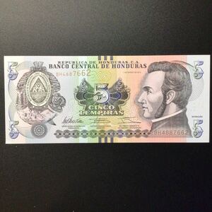 World Paper Money HONDURAS 5 Lempiras【2012】
