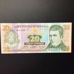 World Paper Money HONDURAS 20 Lempiras【2006】