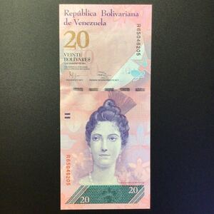 World Paper Money VENEZUELA 20 Bolivares【2011】