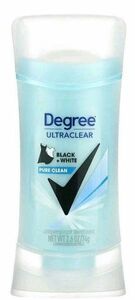 ディグリー デオドラント degree ウルトラクリア　ブラック＆ホワイト　ピュアクリーン　74g　制汗剤