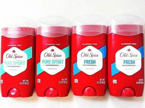 【合計４個】オールドスパイス　ピュアスポーツ２個　＆フレッシュ２個　各85g　制汗剤　デオドラント　 Old Spice