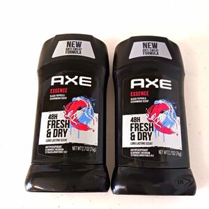 【２個セット】アックス　 AXE　エッセンス　Essence　76g　制汗剤　デオドラント　ブラック＆ペッパー