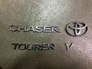 希少　廃盤　chaser チェイサー エンブレム　ツアラーv tourer v リヤ　マークⅡ クレスタ　トヨタ　