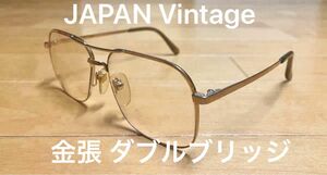 【日本製デッドストック】vintage NIKON ダブルブリッジ メタルフレーム ツーブリッジ ビンテージ メガネ めがね 眼鏡