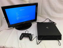 動作確認済み／初期化済み PS4 PlayStation4 PRO 1TB 本体 CUH-7200B ジェット・ブラック_画像1