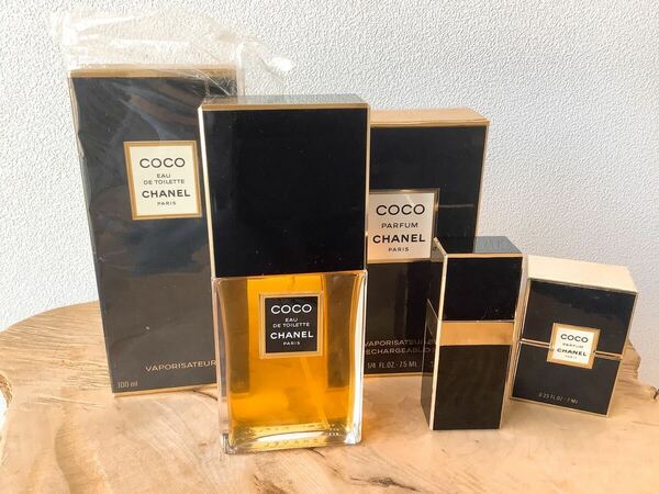 【CHANEL】COCO　EAU DE TOILETTE/100ｍl　VAPORISATEUR　PARFUM/7ml+7.5ｍl　シャネル　香水　3点