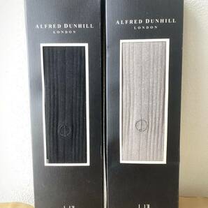 【DUNHILL】ダンヒル　紳士靴下　ビジネス靴下　綿×ナイロン　25ｃｍ　黒　/グレーはおまけです