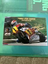 1983 world GP500 FREDDIE SPENCER HRCステッカー　ポストカード_画像1