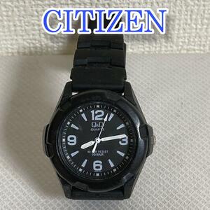  Citizen citizen Q&Q наручные часы Q&Q аналог уретан ремень женский мужской черный кварц 3 стрелки часы раунд 