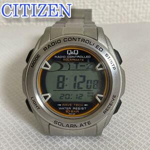 シチズンcitizen Q&Q 腕時計 ソーラー　キューアンドキュー デジタル10気圧防水 メタルベルト レディース メンズ　ユニセックス　シルバー
