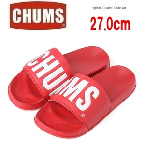 CHUMS チャムス スプラッシュ チャムス スライドオン サンダル レッド 27.0cm　CH63-1020　サンダル　アウトドア