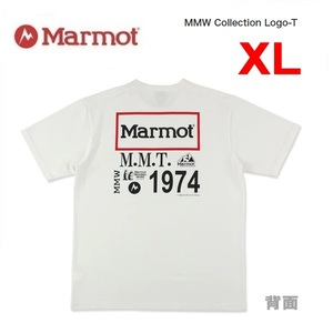 Marmot マーモット MMWコレクションロゴＴシャツ ホワイト XL　TSSMC404　メンズ　Tシャツ　アウトドア