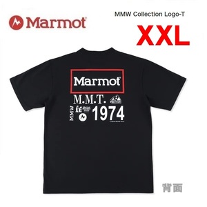 Marmot マーモット MMWコレクションロゴＴシャツ ブラック XXL　TSSMC404　メンズ　Tシャツ　アウトドア