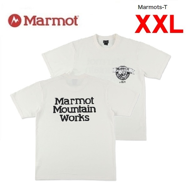 Marmot マーモット マーモッツTシャツ ホワイト XXL TSSMC407 メンズ Tシャツ アウトドア
