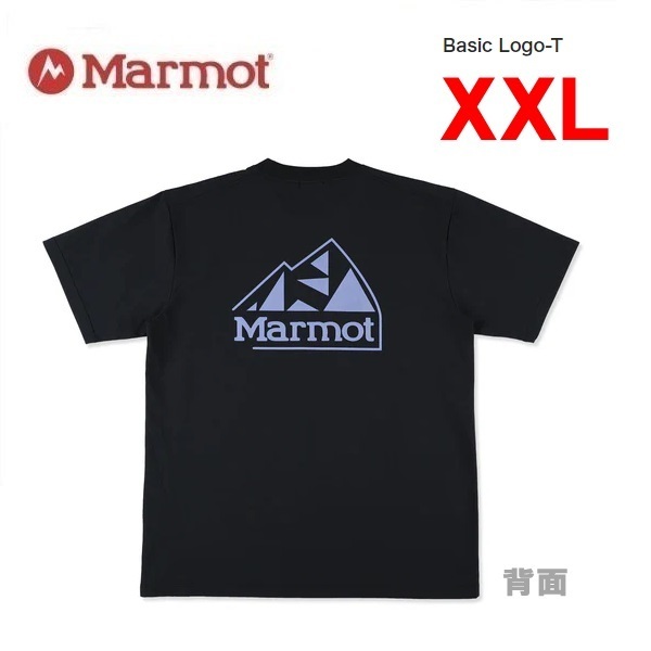 Marmot マーモット ベーシックロゴTシャツ ブラック XXL　TSSMC406　メンズ　Ｔシャツ　アウトドア