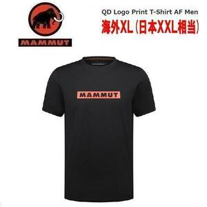 MAMMUT マムート QDロゴプリントTシャツ ブラック2 海外XL(日本XXL相当) 1017-02012　メンズ　アウトドア