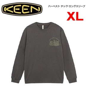 KEEN キーン ハーベスト テック ロングＴシャツ チャコール XL　1028448　メンズ　長袖　ロンＴ　アウトドア