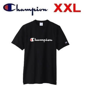 Champion チャンピオン ロゴTシャツ ブラック XXL　C3-X353　メンズ　Tシャツ　半袖