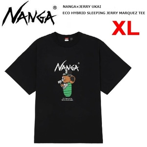 NANGA×JERRY UKAI ナンガ×ジェリーウカイ エコハイブリッド スリーピングバッグ ジェリーマルケスＴシャツ ブラック XL　1G806