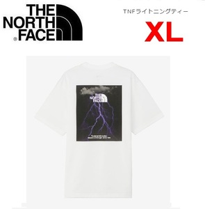 THE NORTH FACE ザノースフェイス TNFライトニングＴシャツ ホワイト XL　NT32457　メンズ　バックプリント　アウトドア