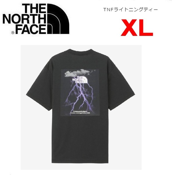 THE NORTH FACE ザノースフェイス TNFライトニングＴシャツ ブラック XL　NT32457　メンズ　バックプリント　アウトドア