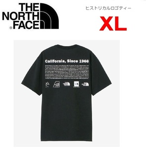 THE NORTH FACE ザノースフェイス ヒストリカルロゴＴシャツ ブラック XL　NT32407　メンズ　バックプリント　アウトドア