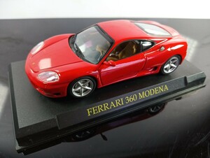 アシェット FERRARI 360 MODENA S=1/43 ミラー破損　フェラーリ・コレクション/ミニカー/開封品/モデナ/ジャンク