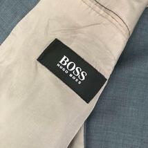 HUGO BOSS ヒューゴボス セットアップ スーツ テーラードジャケット スラックス パンツ 2つボタンビジネス 背抜き XLサイズ 大きいサイズ_画像6