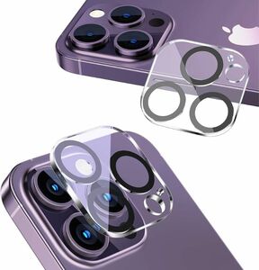 AINEOS iPhone 3眼カメラフィルム 黒縁取り2枚