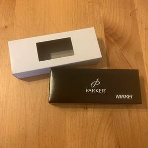 PARKER パーカー ボールペン 筆記用具 文房具 ノック式 ブラック NIKKEI ケース付 