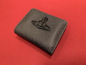 ※57603 Vivienne Westwood ヴィヴィアンウエストウッド ANNIE 折り財布 二つ折り 財布 がま口 黒 ブラック