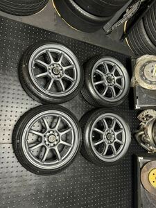 RAYS グラムライツ 57 Optimise 15インチ 6.5J＋43 PCD100 4穴 ガンブルー ZEETEX 165/45R15 軽カスタム 軽量