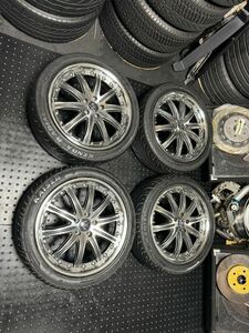 共豊 シュタイナー 17インチ 7J＋50 PCD100 5穴 KENDA KAISER 215/45R17 プリウス シエンタ ウィッシュ インプレッサ レガシィ等