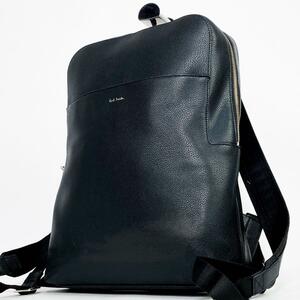 1 иен [ прекрасный товар ] Paul Smith Paul Smith рюкзак рюкзак портфель мульти- полоса in Raid полоса руль 2way Logo чёрный 