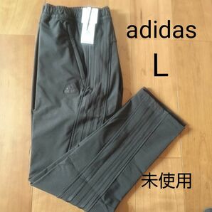 adidas ジャージ ロングパンツ メンズ L 黒／黒ライン 未使用