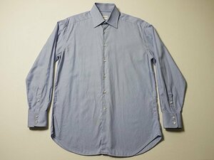 チュニジア製　ARMANI COLLEZIONI　アルマーニ　コレツィオーニ　ストライプ　長袖シャツ　ワイシャツ　39-15 1/2　コットン　シャツ