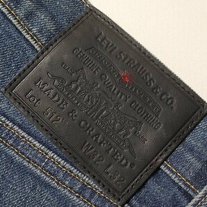 美品◆ Levi's リーバイス MADE&CRAFTED メイド＆クラフテッド 512 デニムパンツ 59607-0054 SLIM TAPER スリムジーンズ W32の画像7