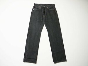 オールド◆　米国製　Levi's　リーバイス　501　デニムパンツ　黒　正規品　USA製　ブラックジーンズ　W31　00s　2001年　