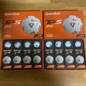  new goods unused TaylorMade TP5 pix TaylorMade Tour ball 2 dozen set 