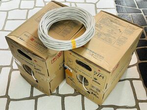 Cat6 UTP кабель 0.5-4P NSGDT6 73m+72m +38m(WH белый ) сделано в Японии линия USED