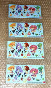 1 jpy ~* not for sale Macross Δ Valkyrie water transcription type decal 4 pieces set ( Macross Delta Walkre ) new goods unopened 