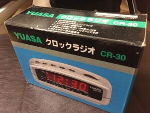 【即決】YUASA クロックラジオ CR-30 USED レトロ