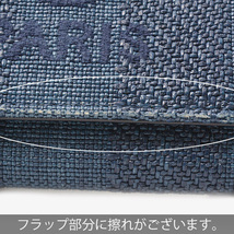 シャネル 財布 レディース ドーヴィル フラップウォレット 長財布 ナイロンキャンバス カーフスキン ブルーネイビー CHANEL 中古_画像7