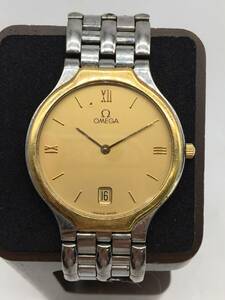 0505-521MK③6229 腕時計 不動 汚れ有り OMEGA オメガ SWISS MADE / DeVille デビル 57162325 ゴールドカラー シルバーカラー