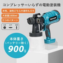 Womkuyta ペイントスプレー コードレススプレーガン 電動スプレーガン 電動塗装機 マキタ互換 18V BL1830 BL1860 など 新制度対応領収証可_画像2