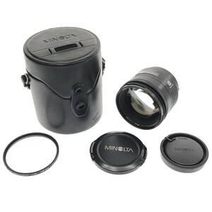 【動作美品】MINOLTA AF 85mm F1.4 (22) 大口径 中望遠 単焦点レンズ SONY Aマウント ミノルタ オートフォーカス カメラ 写真 現状 C4016