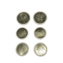 【記念コイン 6枚セット】1980年 モスクワオリンピック 10ルーブル×2 5ルーブル×4 銀貨 総重量133g 硬貨 外貨 コレクション 現状品 M747_画像3